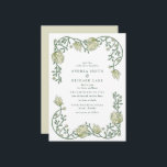 Romantic Garden Floral Wedding Invitation Kaart<br><div class="desc">Romantische tuinbouwers voor je botanische,  tuin- of romantische bruiloft. Pas de sjabloon aan met je trouwgegevens. Neem contact met me op als je verdere hulp nodig hebt of een aanvraag voor aanpassing hebt.</div>
