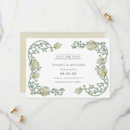 Romantic Garden Floral Wedding Save The Date