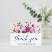 Romantic Garden Hartelijk dank Briefkaart (Staand voorkant)