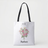 Romantic Garden Rose – June Birthday Gift Tote Bag (Voorkant)