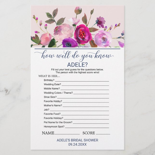 Romantic Garden wat er in je paarse spel zit (Voorkant)