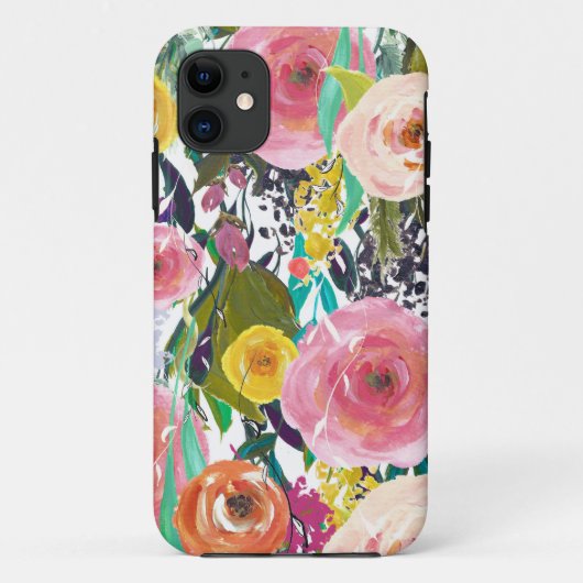 Romantic Garden Waterverf Flowers Case-Mate iPhone Case (Achterkant)