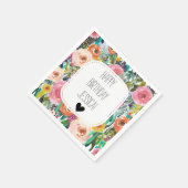 Romantic Garden Waterverf Flowers Servetten (Hoek)