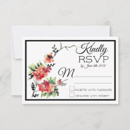 Romantic  Garden | Weddenschap RSVP Kaartje