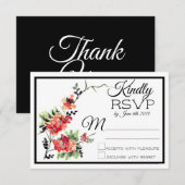 Romantic Garden | Weddenschap RSVP Kaartje (Voorkant / Achterkant)