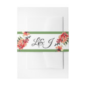 Romantic Garden | Weddenschap Uitnodigingen Wikkel (Voorkant Voorbeeld)