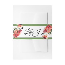 Romantic  Garden | Weddenschap Uitnodigingen Wikkel