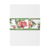 Romantic  Garden | Weddenschap Uitnodigingen Wikkel (Achterkant Voorbeeld)