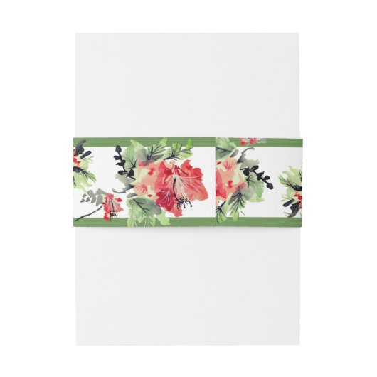 Romantic Garden | Weddenschap Uitnodigingen Wikkel (Achterkant Voorbeeld)