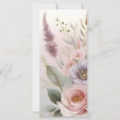 Romantic Garden Wedding Programme (Achterkant)