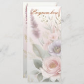 Romantic Garden Wedding Programme (Voorkant / Achterkant)