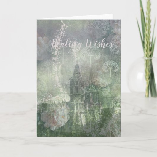 Romantic Garden - Wenskaart Feestdagen Kaart (Voorkant)