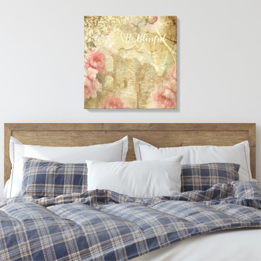 Romantic Garden - Wrapped Canvas (Insitu (Slaapkamer))
