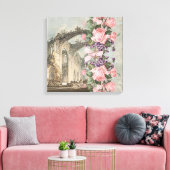 Romantic Garden - Wrapped Canvas (Insitu (Woonkamer))