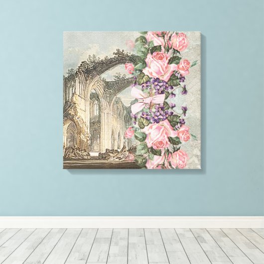 Romantic Garden - Wrapped Canvas (Insitu (Houten vloer))