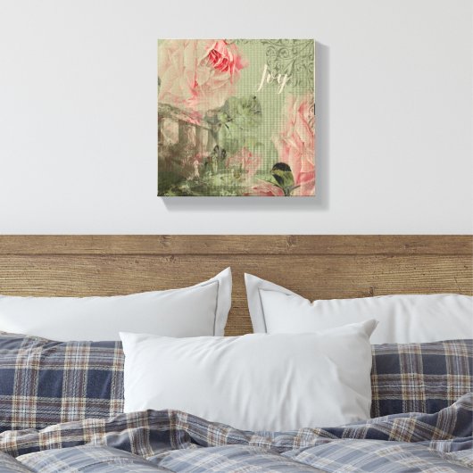 Romantic Garden - Wrapped Canvas (Insitu (Slaapkamer))