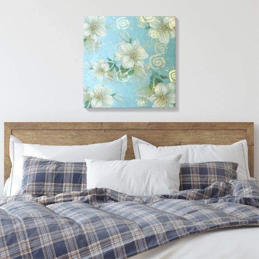 Romantic Garden - Wrapped Canvas (Insitu (Slaapkamer))