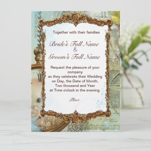 Romantic Gazebo en Fancy Scroll Kaart (Staand voorkant)