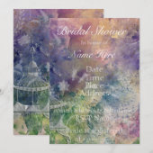 Romantic Gazebo en Swirls Vrijgezellenfeest Kaart (Voorkant / Achterkant)