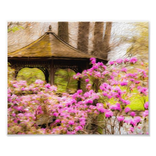Romantic Gazebo Foto Afdruk (Voorkant)