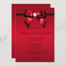 Romantic Gem Bow & Ribbon Valentijnsdag Party