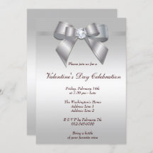 Romantic Gem Bow & Ribbon Valentijnsdag Party