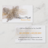Romantic generic Business card with butterfly Visitekaartje (Voorkant / Achterkant)
