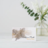 Romantic generic Business card with butterfly Visitekaartje (Staand voorkant)
