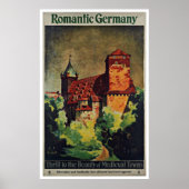 Romantic Germany Vintage Travel Poster (Voorkant)