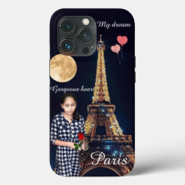 Romantic Girl Eiffel Tower Dream Hoesje-Mate iPhon Case-Mate iPhone Case