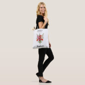 Romantic Gladiolus & Poppy August Birth Month Tote Bag (Op model)