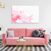 Romantic Glass Hearts Roos Petals Canvas Afdruk (Insitu (Woonkamer))