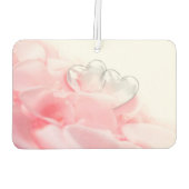 Romantic Glass Hearts Roos Petals Luchtverfrisser (Achterkant)