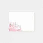Romantic Glass Hearts Roos Petals Post-it® Notes (Voorkant)