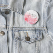 Romantic Glass Hearts Roos Petals Ronde Button 5,7 Cm (In situ)