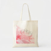 Romantic Glass Hearts Roos Petals Tote Bag (Voorkant)