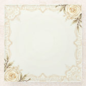 romantic glazen onderzetter (Voorkant)