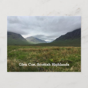 Romantic Glen Coe Mountains Scottish Highlands Briefkaart