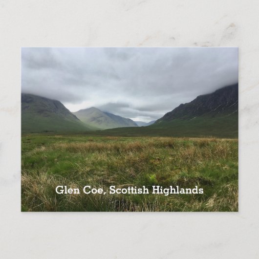 Romantic Glen Coe Mountains Scottish Highlands Briefkaart (Voorkant)