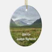 Romantic Glen Coe Mountains Scottish Highlands Keramisch Ornament (Rechts)