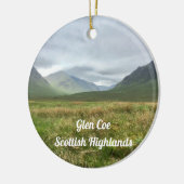 Romantic Glen Coe Mountains Scottish Highlands Keramisch Ornament (Links)