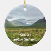 Romantic Glen Coe Mountains Scottish Highlands Keramisch Ornament (Achterkant)