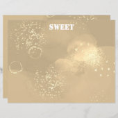 Romantic glitter pink art (Voorkant / Achterkant)