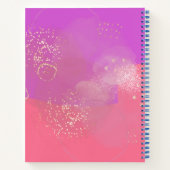 Romantic glitter pink art notitieboek (Achterkant)