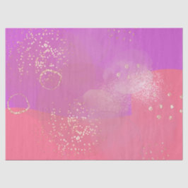 Romantic glitter pink art tissuepapier
