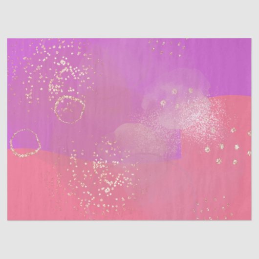 Romantic glitter pink art tissuepapier (Voorkant)