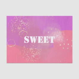 Romantic glitter pink art tissuepapier