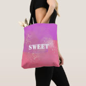 Romantic glitter pink art tote bag (Dichtbij)