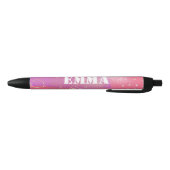 Romantic glitter pink art zwarte inkt pen (Bodem)