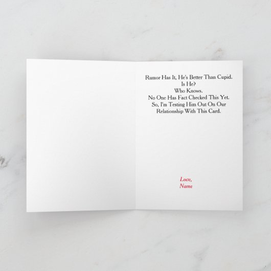 Romantic Gnome Man Card Kaart (Binnen)